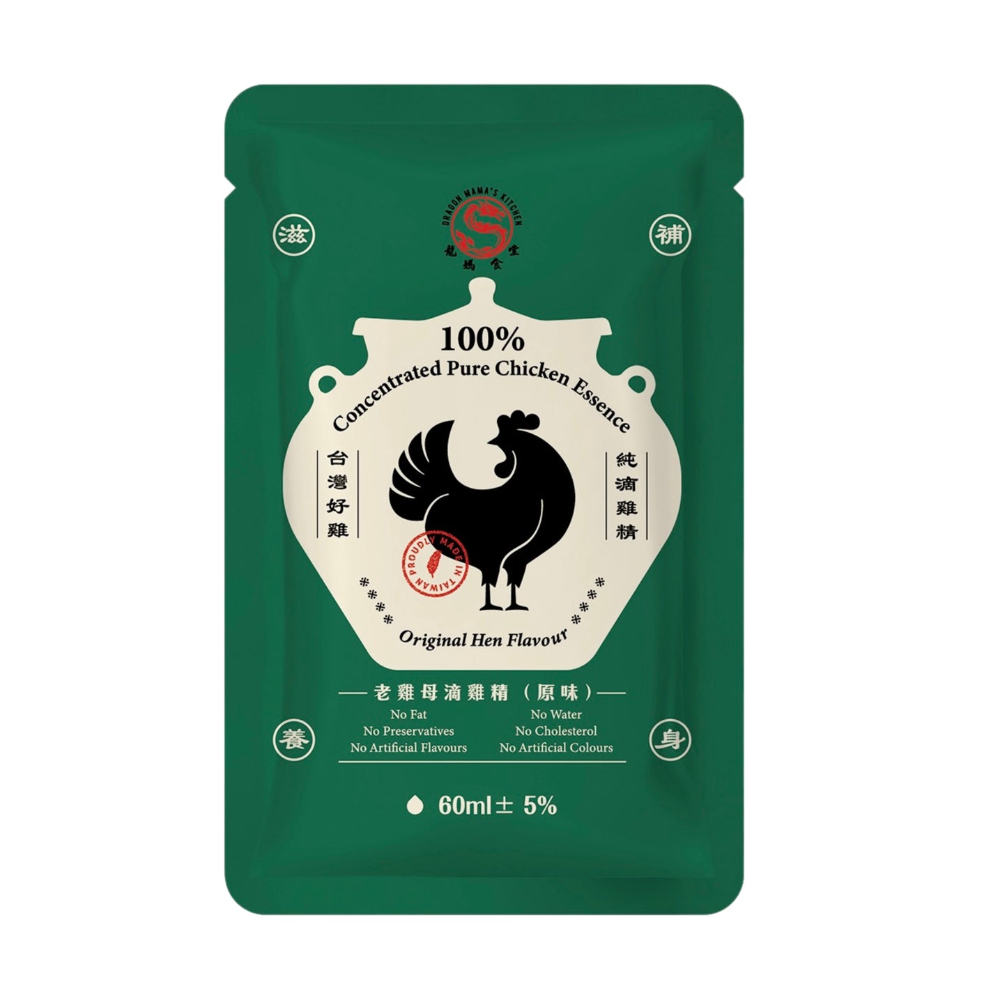 龍媽食堂台灣母雞滴雞精 (60ml) Chicken Essence Original Hen Flavour