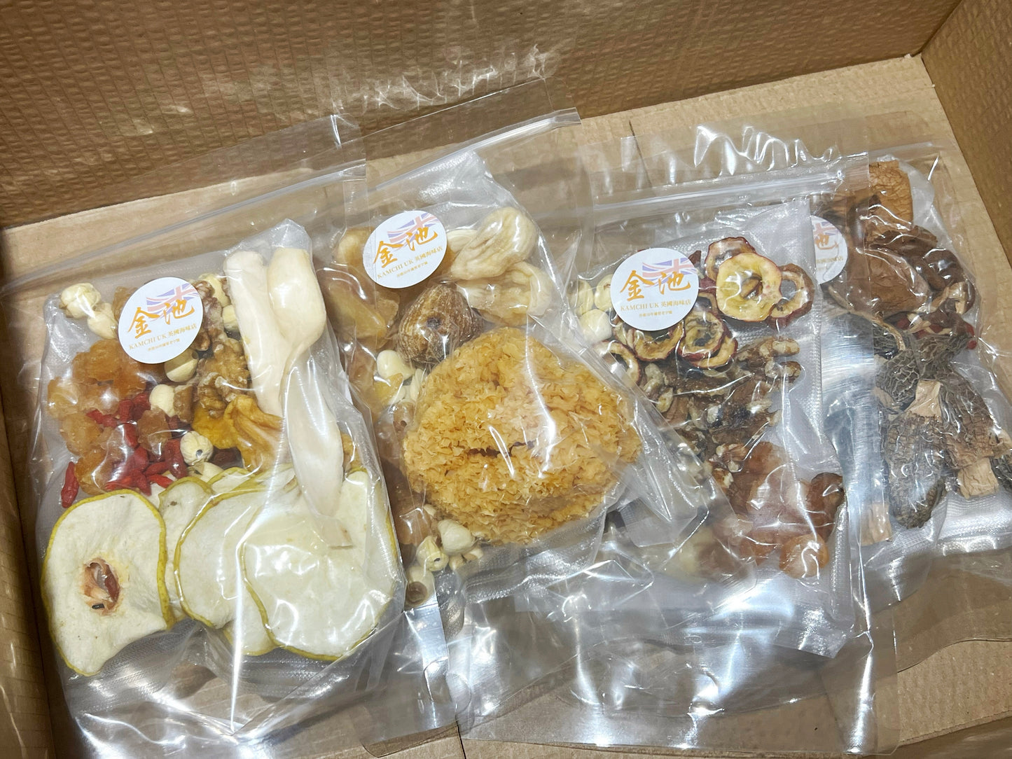 【金池王牌】金池月子湯包(含花膠、燕窩、浦翅等)& 有機四色炒米茶套裝