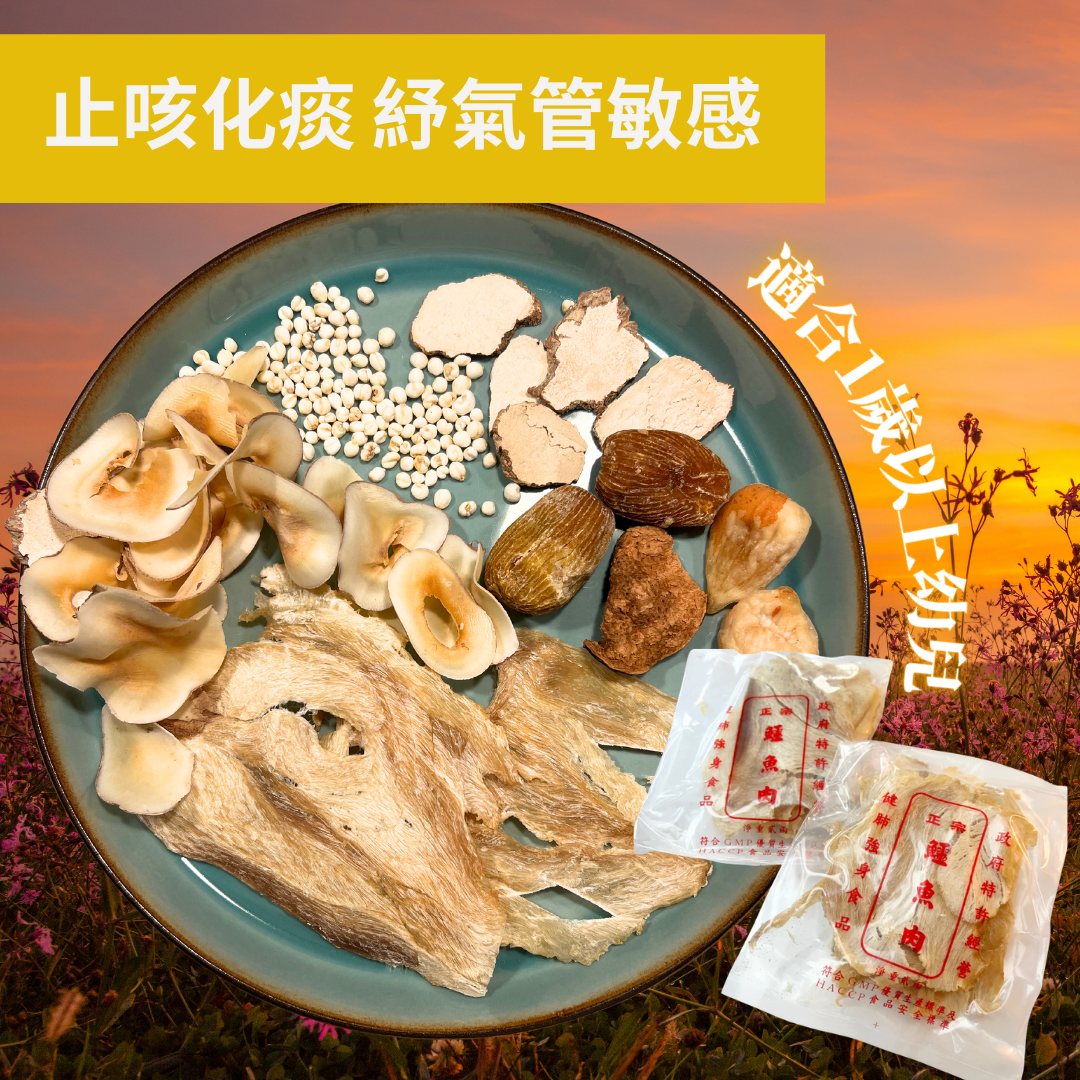 【兒童止咳化痰湯水 舒緩氣管敏感 家庭湯水】虎乳靈芝鱷魚肉海底椰平貝湯