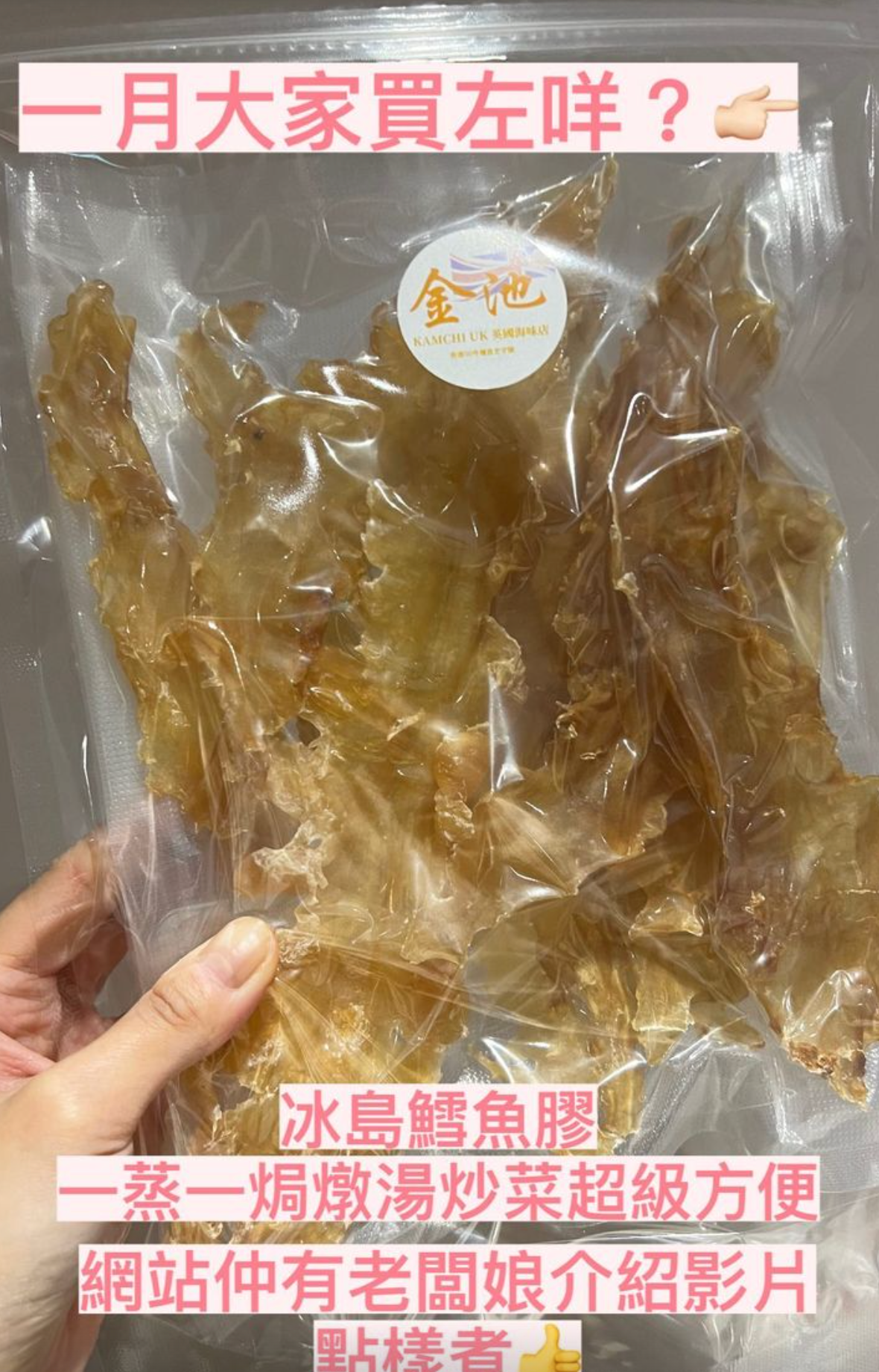 【平價版花膠】冰島鱈魚膠