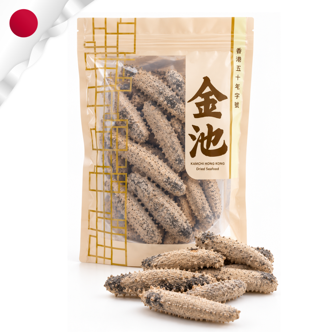 【肉厚高發頭】40–45頭日本沖子參200g （約14條）