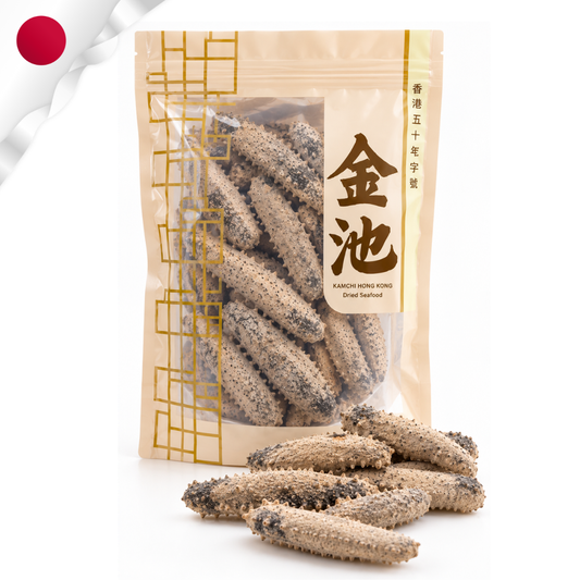 【肉厚高發頭】40–45頭日本沖子參200g （約14條）